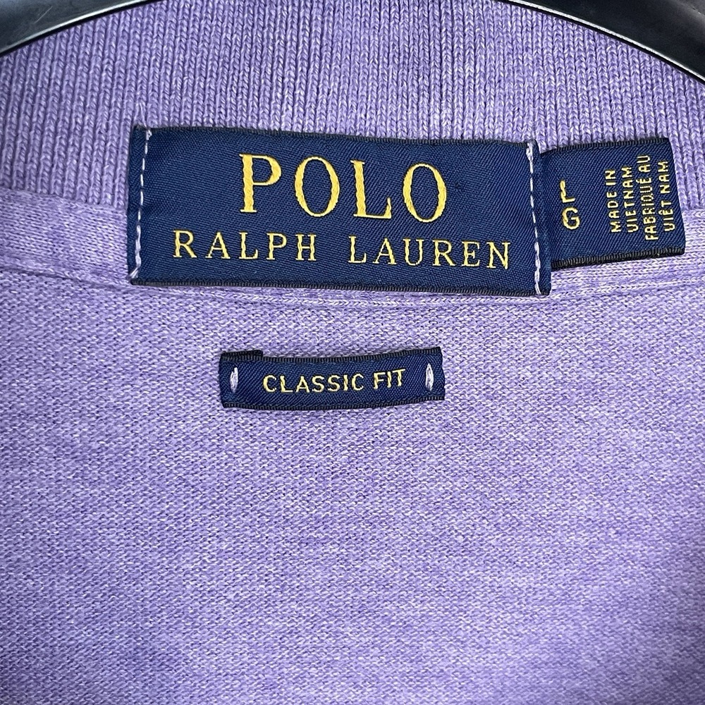 Polo Ralph Lauren Mens Polo set 2 Classic Fit Purple Heather Cotton Shirt Large - Picture 5 of 16
